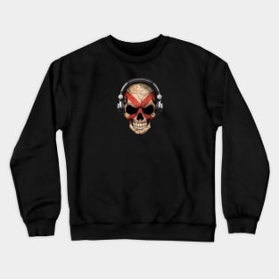 Dark Skull Deejay with Northern Ireland Flag Crewneck Sweatshirt